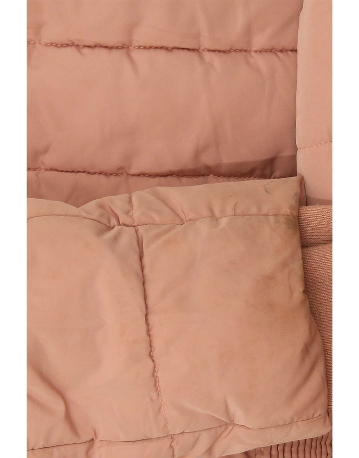 Zara Mujer Chaqueta Acolchada UK 42 Poliéster Rosa Mediano