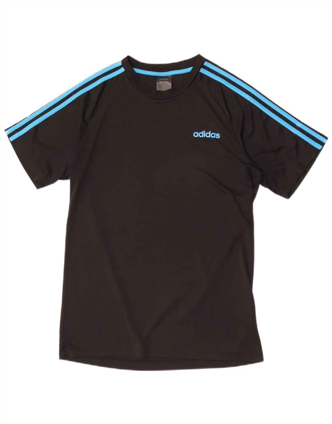 ADIDAS Camiseta Climalite para hombre Top Mediano Negro Poliéster