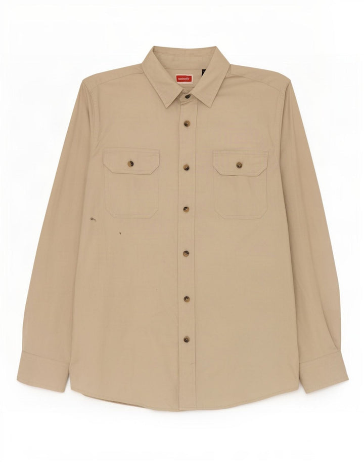 Camisa Wrangler Hombre Algodón Verde Medio