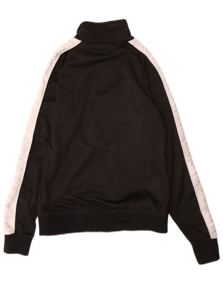 Kappa Chaqueta de chándal para niños 13-14 años Mediana Negro Colorblock