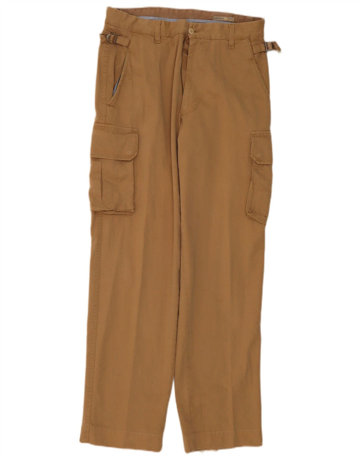 Mason's Pantalones cargo rectos para hombre W32 L33 Algodón beige