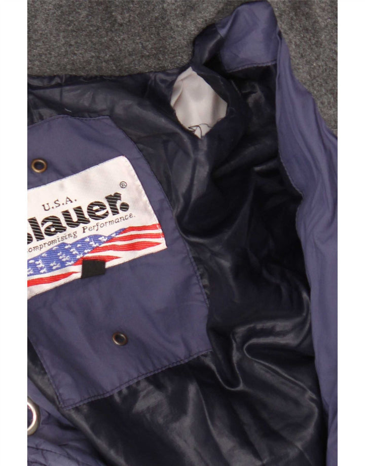 Blauer Chaqueta acolchada para hombre UK 38 Medium Azul marino Poliamida