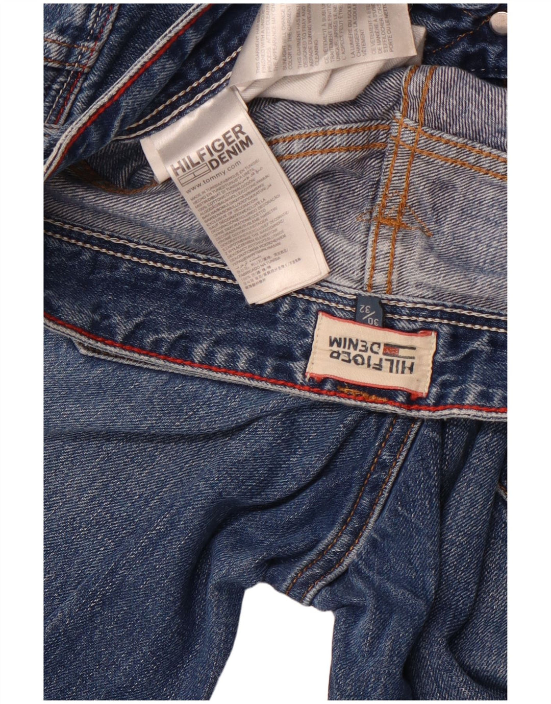 TOMMY HILFIGER Vaqueros rectos para hombre W30 L32 Algodón azul