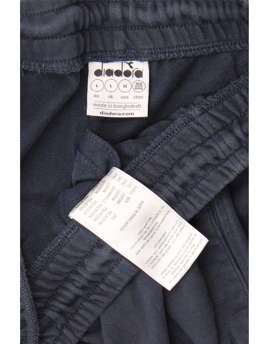 DIADORA Pantalón Chándal Hombre Joggers Large Azul Marino Algodón