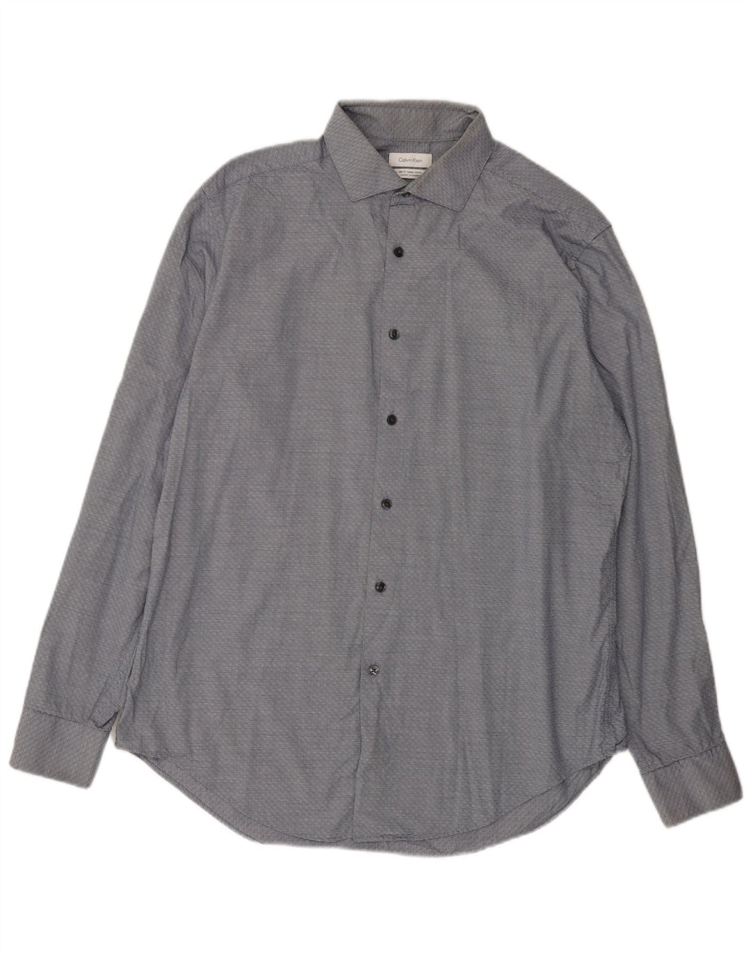 Calvin Klein Camisa Slim Fit para Hombre Grande Azul Marino Geométrico