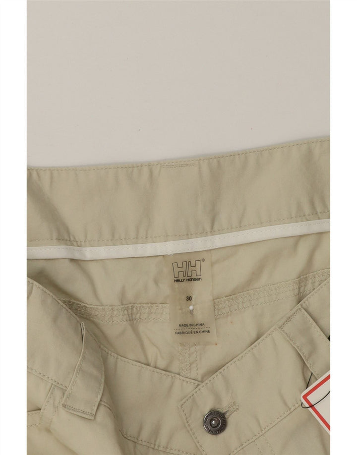HELLY HANSEN Womens Casual Shorts W30 Medium Beige Cotton Vintage Helly Hansen and Second-Hand Helly Hansen from Messina Hembry 