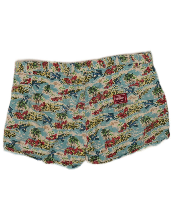 Superdry Bañador Corto para Mujer UK 44 Mediano Multicolor Floral Hawaiano