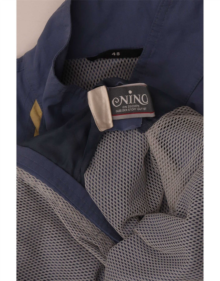 NINO Chaqueta impermeable para hombre IT 48 Azul medio Poliéster