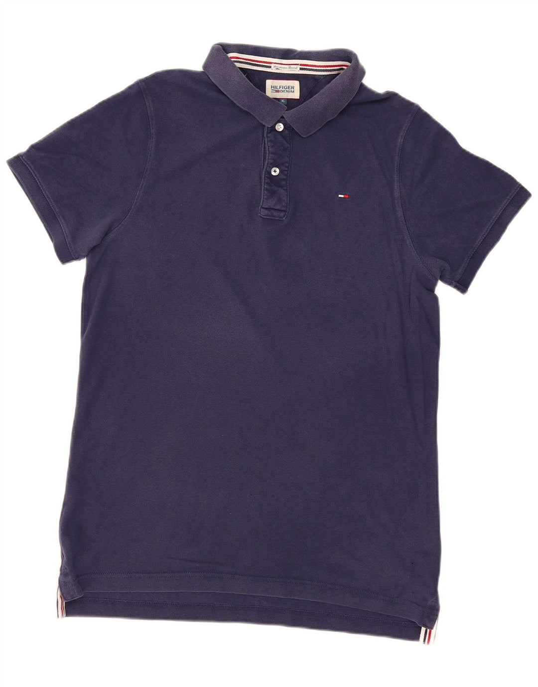 TOMMY HILFIGER Polo Hombre XL Azul Marino Algodón