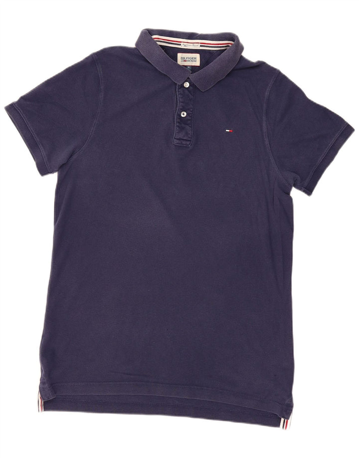 TOMMY HILFIGER Polo Hombre XL Azul Marino Algodón