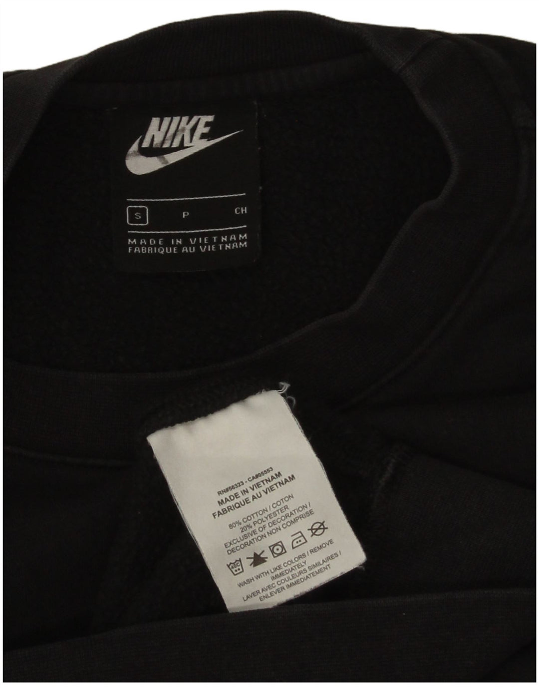Nike - Sudadera holgada para hombre (talla pequeña), color negro