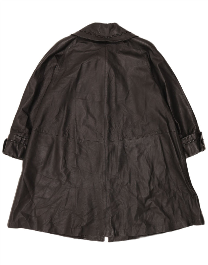 Abrigo de piel extragrande para mujer Conbipel IT 42 Medium Black Leather