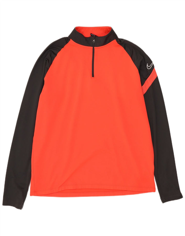 Nike Dri Fit - Chándal con cremallera y cuello para hombre, talla grande, color rojo