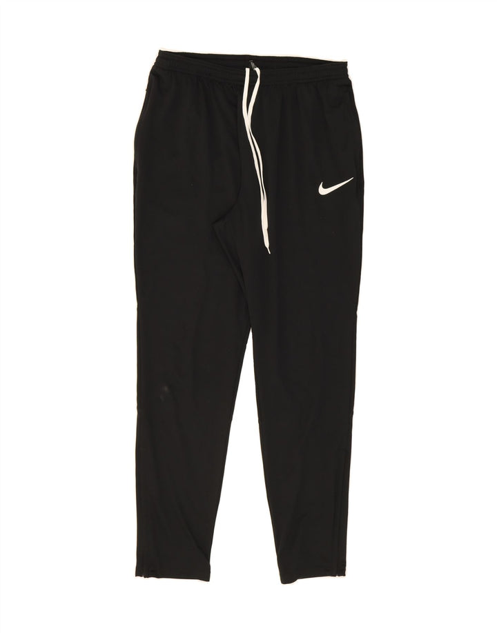 NIKE Womens Dri Fit Tracksuit Trousers UK 14 Large  Black Polyester Vintage Nike and Second-Hand Nike from Messina Hembry 