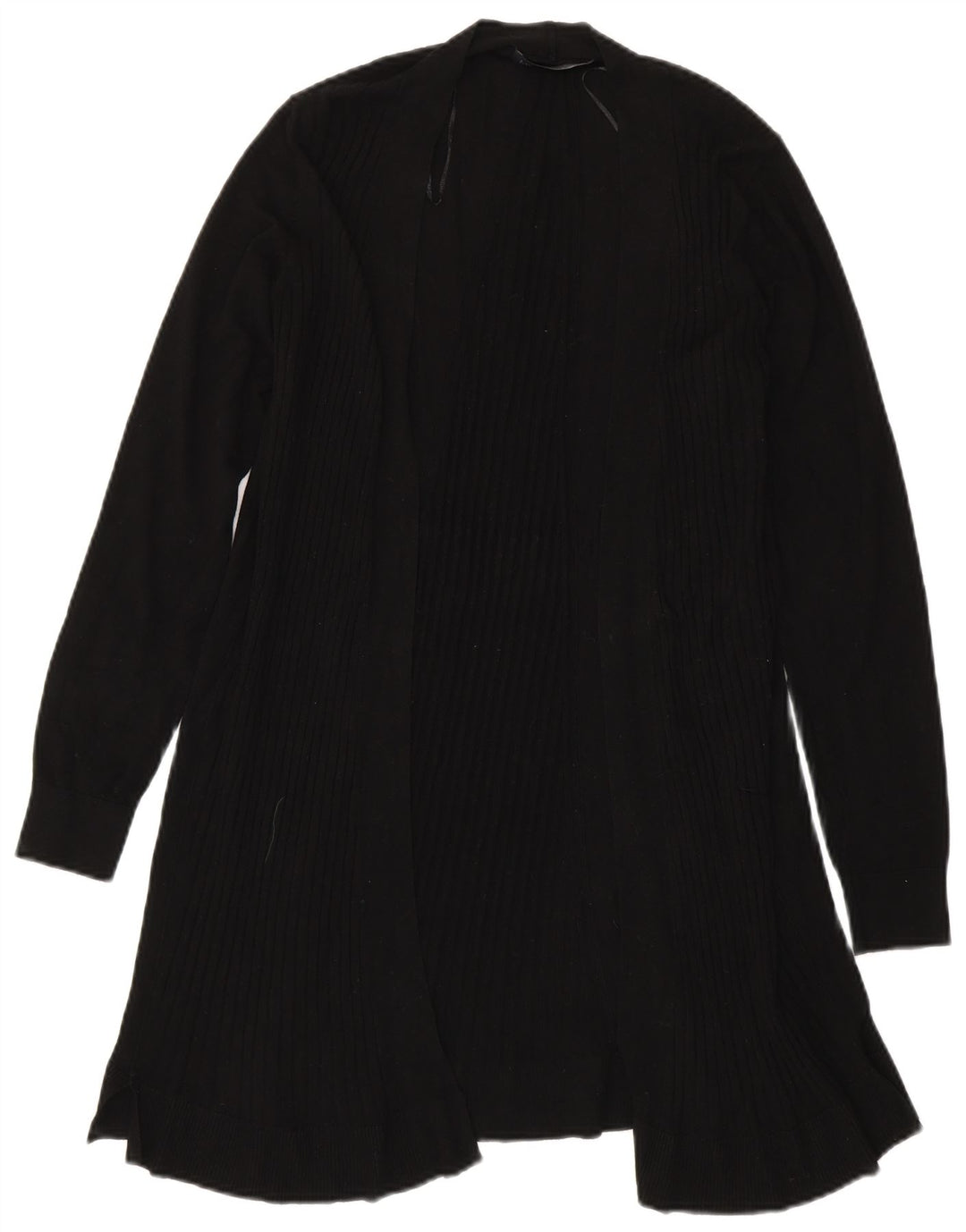 Marks & Spencer Suéter Cárdigan Abierto Largo para Mujer UK 44 Mediano Negro
