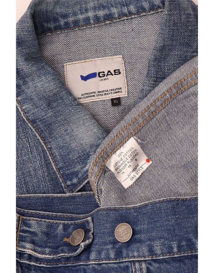 Chaqueta vaquera para hombre Gas UK 42 XL Algodón azul