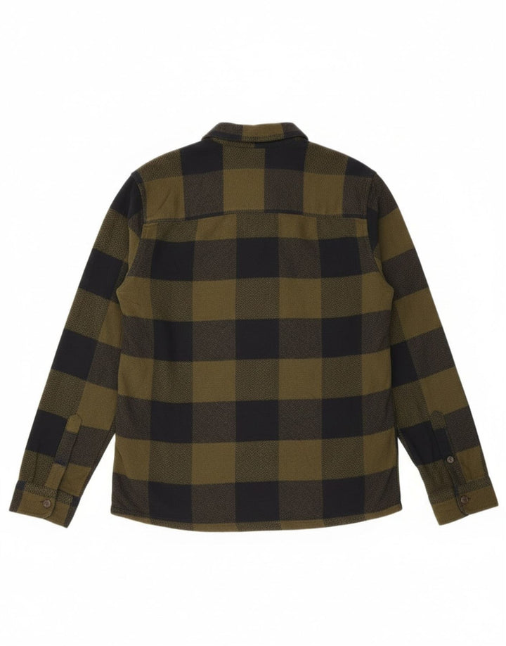 Camisa Sobrecamisa De Franela De Algodón A Cuadros Caqui Mediano Only & Sons Hombre