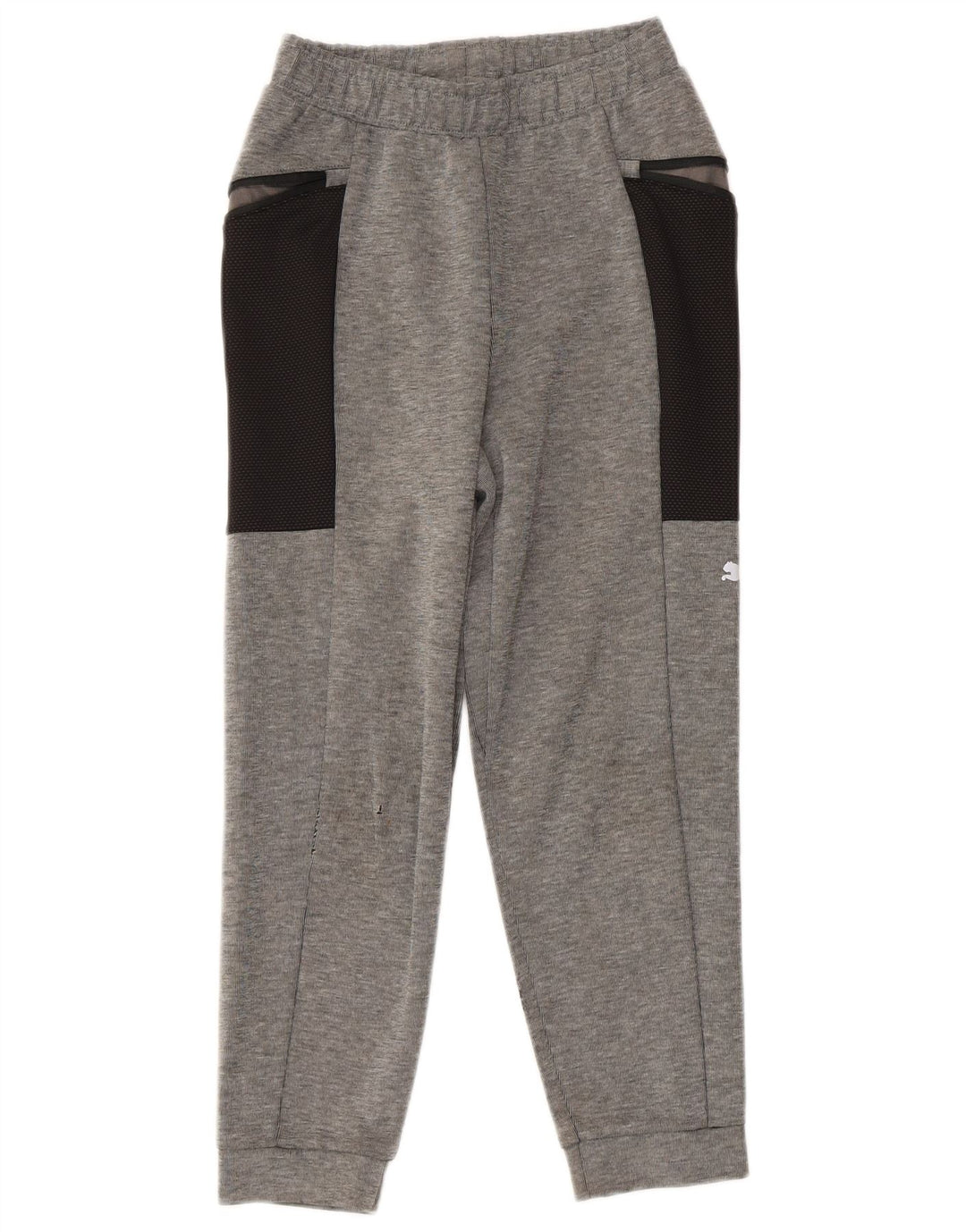 PUMA Pantalones de chándal para niño Joggers 9-10 años Gris Colorblock Algodón