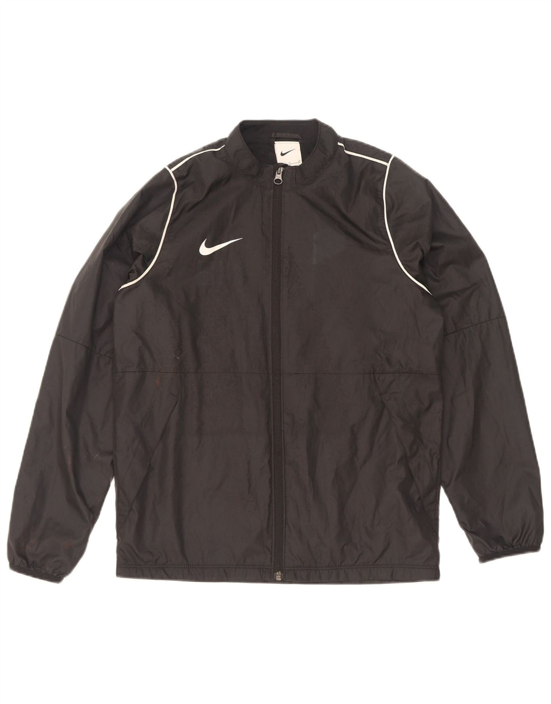 Nike - Chaqueta de chándal para niño (12 a 13 años, talla grande, poliéster), color negro