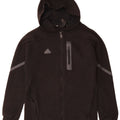 ADIDAS Sudadera con capucha y cremallera para hombre, talla pequeña, color negro