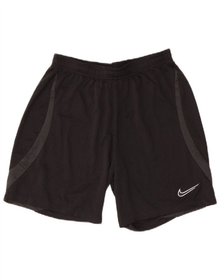 Pantalones cortos deportivos ajustados Dri Fit para hombre Nike Poliéster color block negro mediano
