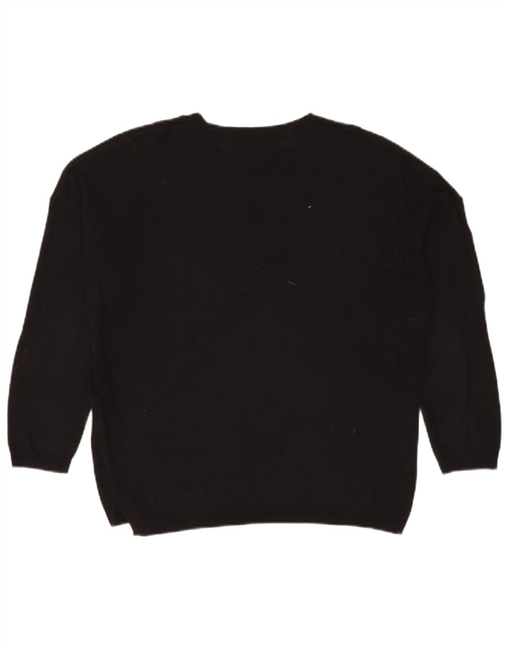 Marks & Spencer - Jersey de cuello redondo para mujer, talla 40, talla M, color negro