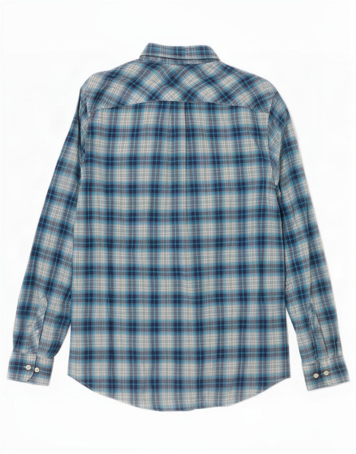 Tommy Hilfiger Camisa De Franela De Algodón A Cuadros Azul Medio