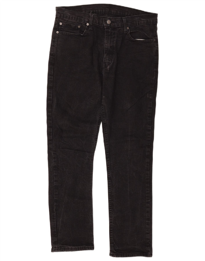 Levi's Hombre 511 Slim Jeans W36 L32 Algodón Negro