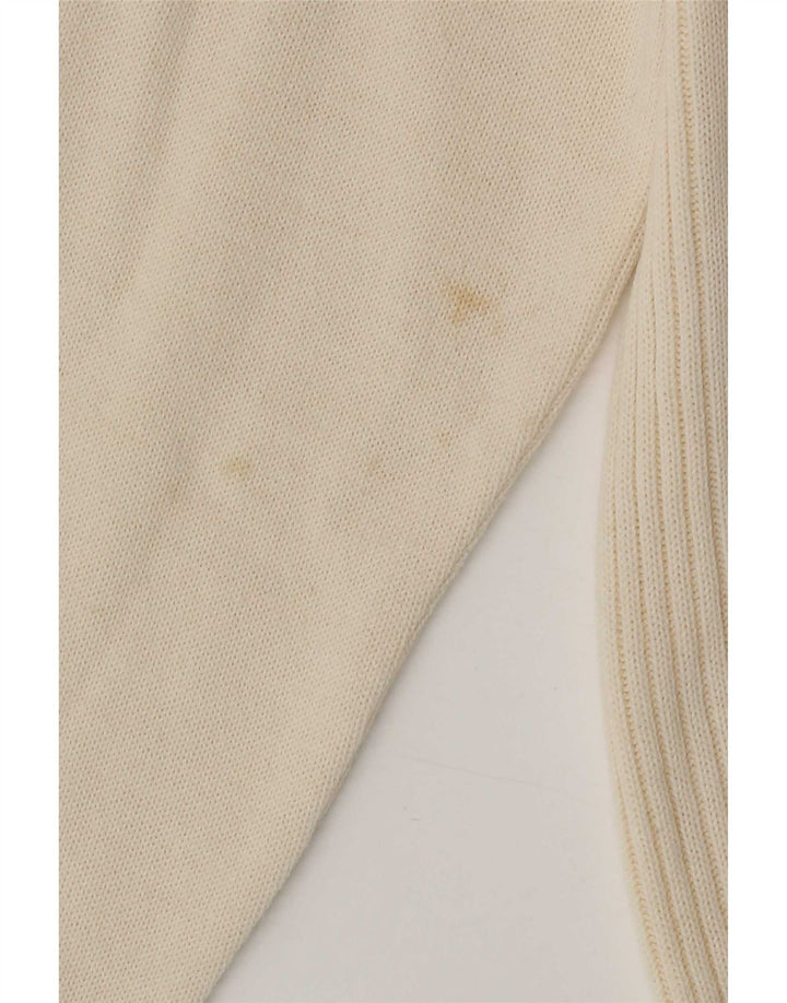 Lucia - Cárdigan para mujer, talla 40, tamaño mediano, color blanco roto, poliacrílico