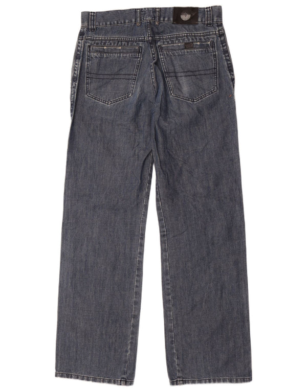 Vaqueros Trussardi Hombre Rectos IT 48 Medium W32 L34 Azul Algodón