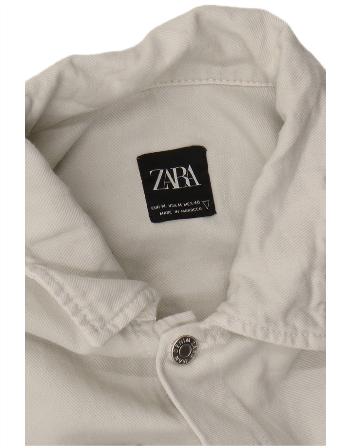 Zara Hombre Camisa Mediana Blanco Roto