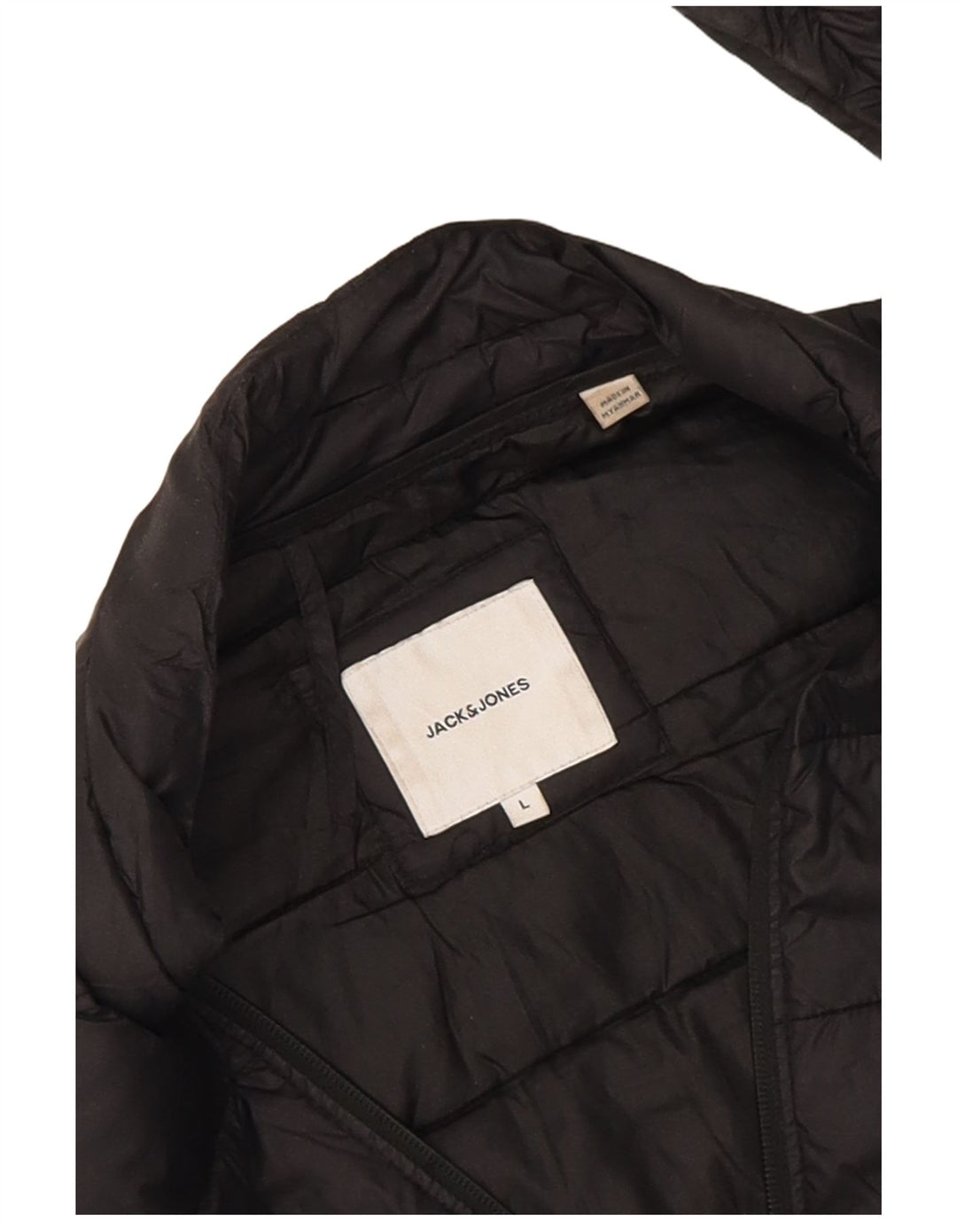 Jack & Jones Chaqueta acolchada para hombre Reino Unido 40 Grande Negro