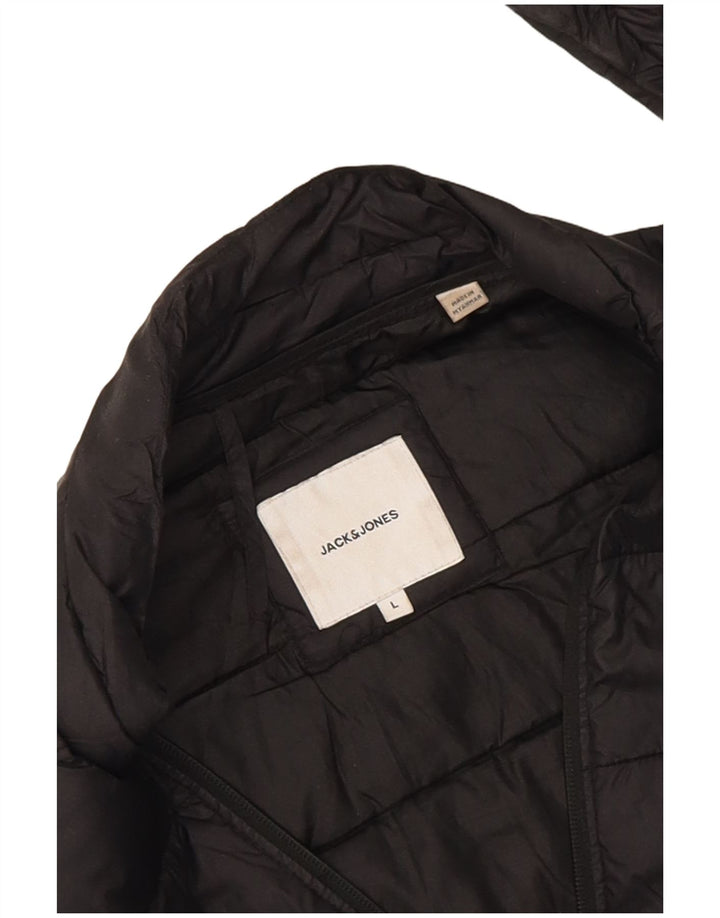 Jack & Jones Chaqueta acolchada para hombre Reino Unido 40 Grande Negro