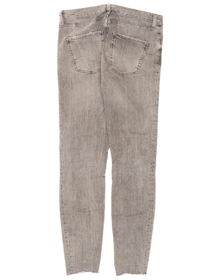 Zara Vaqueros Pitillo Mujer EU 40 Mediano W30 L28 Gris