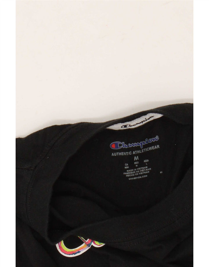 Champion Camiseta gráfica para mujer Top UK 12 Medium Black