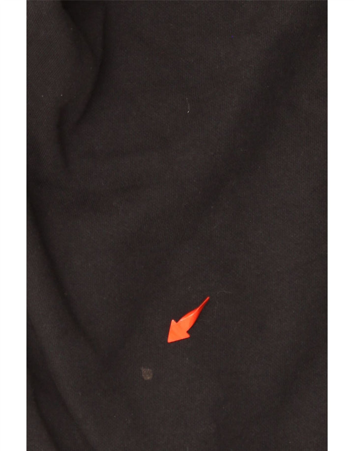 CHAMPION Sudadera con capucha gráfica para hombre Jersey grande de algodón negro