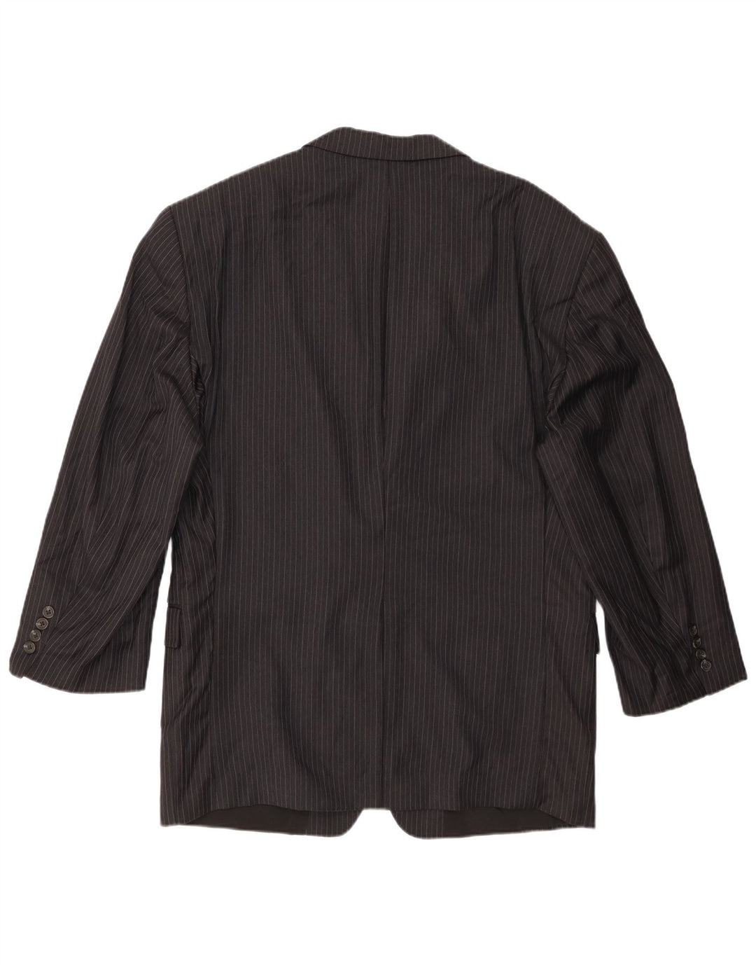 Ralph Lauren Chaqueta Blazer de 2 Botones para Hombre UK 42 XL Lana a Rayas Negra