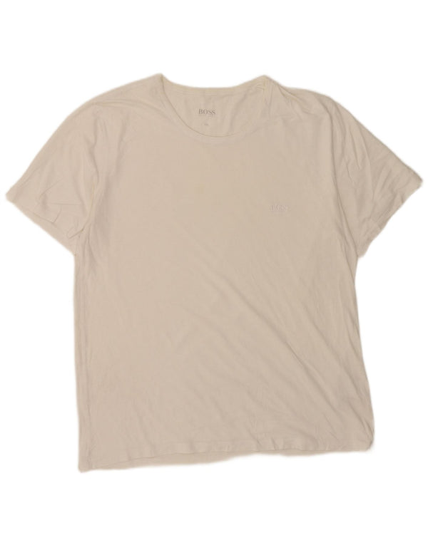 Hugo Boss Camiseta Hombre Top 2XL Algodón Blanco