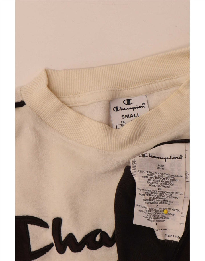 Champion Sudadera con gráfico extragrande para mujer UK 10 Small Black