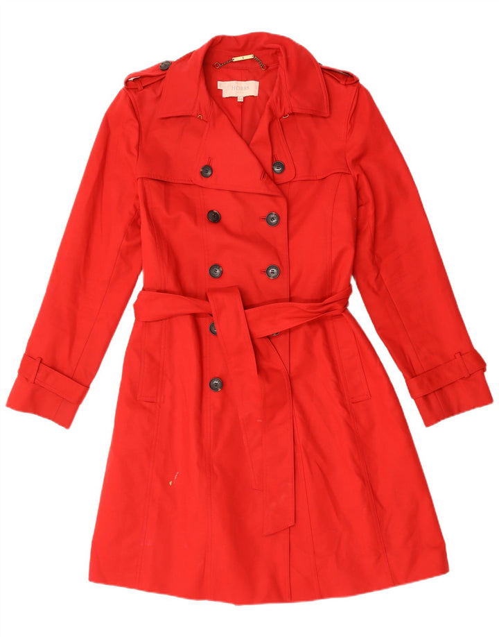 Hobbs Gabardina para mujer Reino Unido 14 Algodón rojo mediano