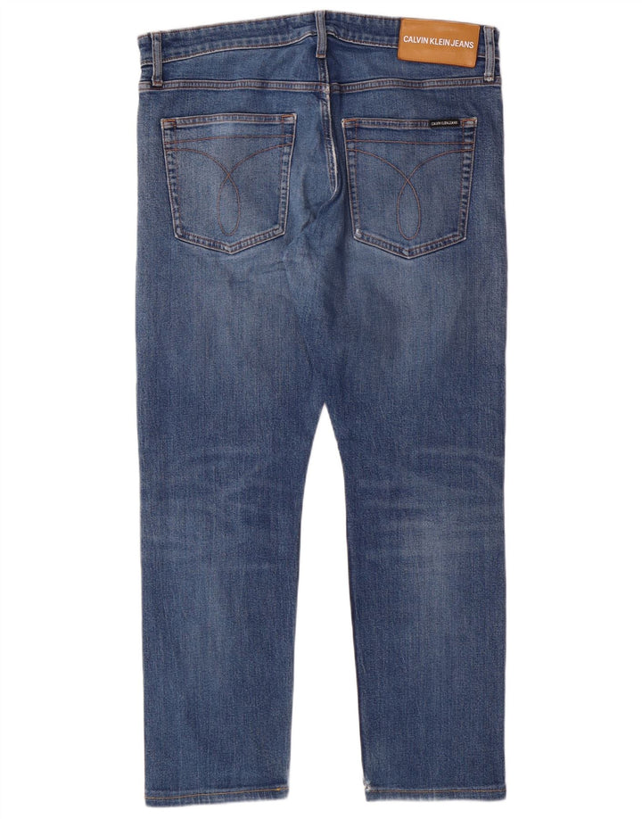 Calvin Klein Jeans ajustados para hombre W34 L28 Algodón azul