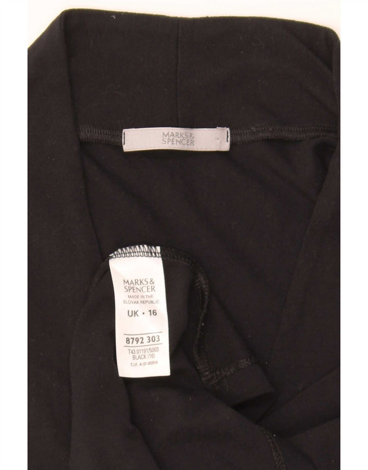 Marks & Spencer Top sin mangas para mujer UK 46 Large Viscosa negra
