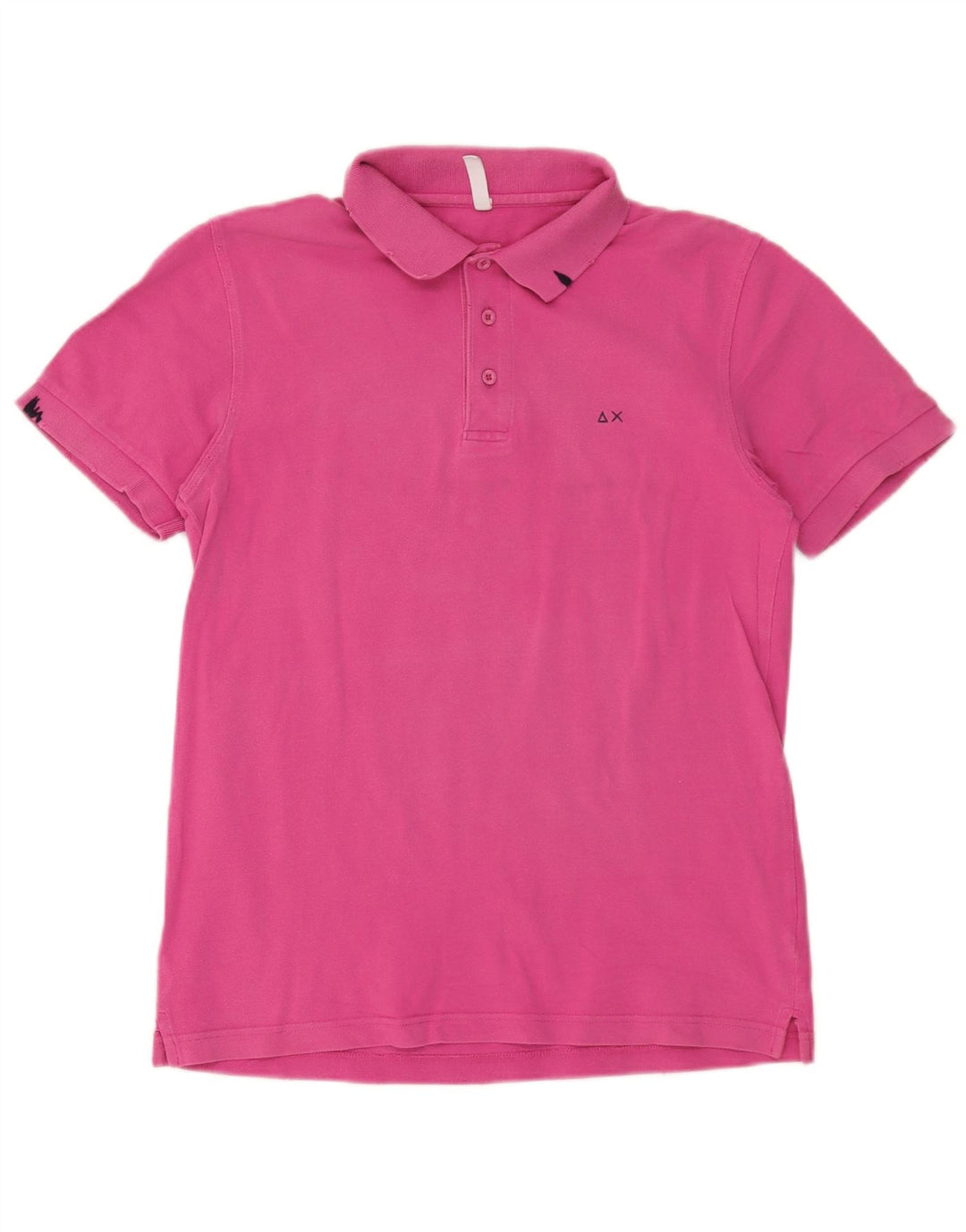 Polo Sun68 Hombre Algodón Rosa Medio