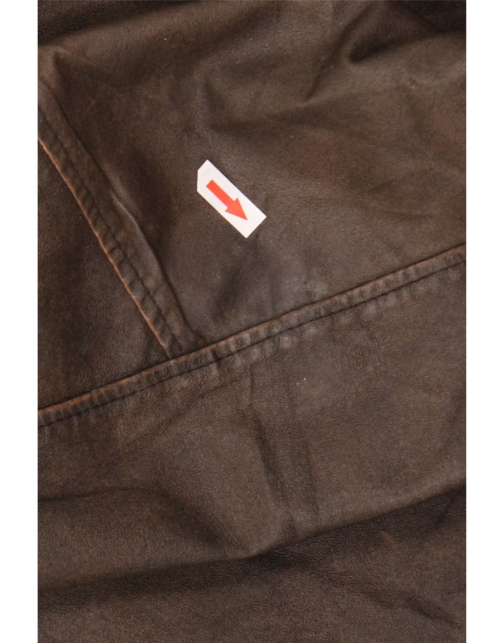 Conbipel Chaqueta De Cuero Para Hombre IT 50 Grande Cuero Marrón