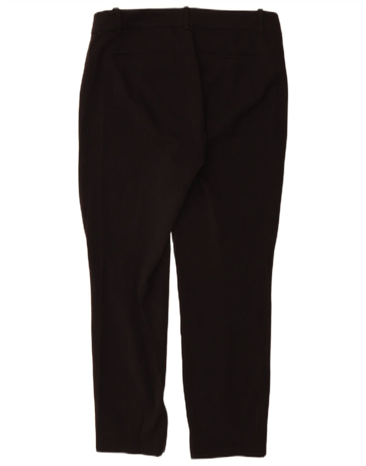 J. CREW Pantalones chinos delgados para mujer US 8 Medium W28 L27 Poliéster negro