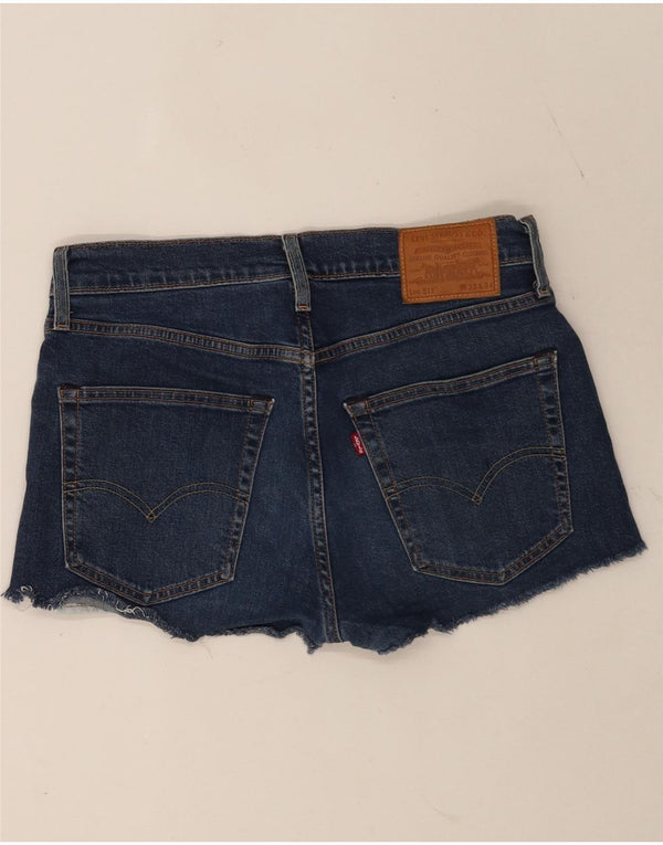 Levi's Mujer 512 Shorts Vaqueros W32 Algodón Azul Medio