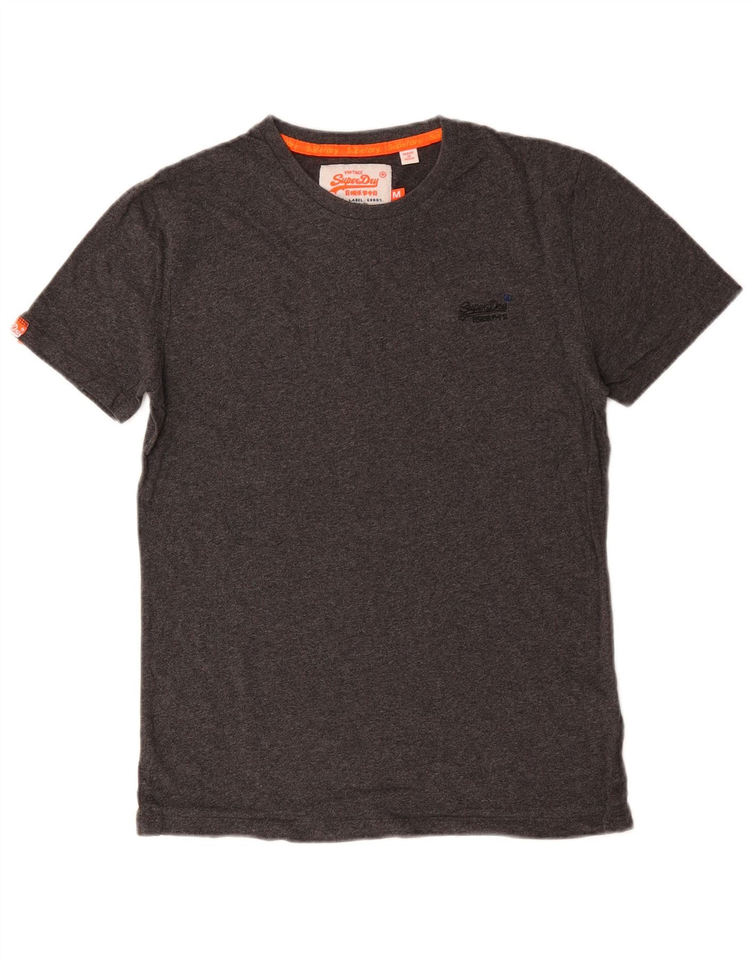 SUPERDRY Camiseta para mujer Top UK 44 Algodón gris medio