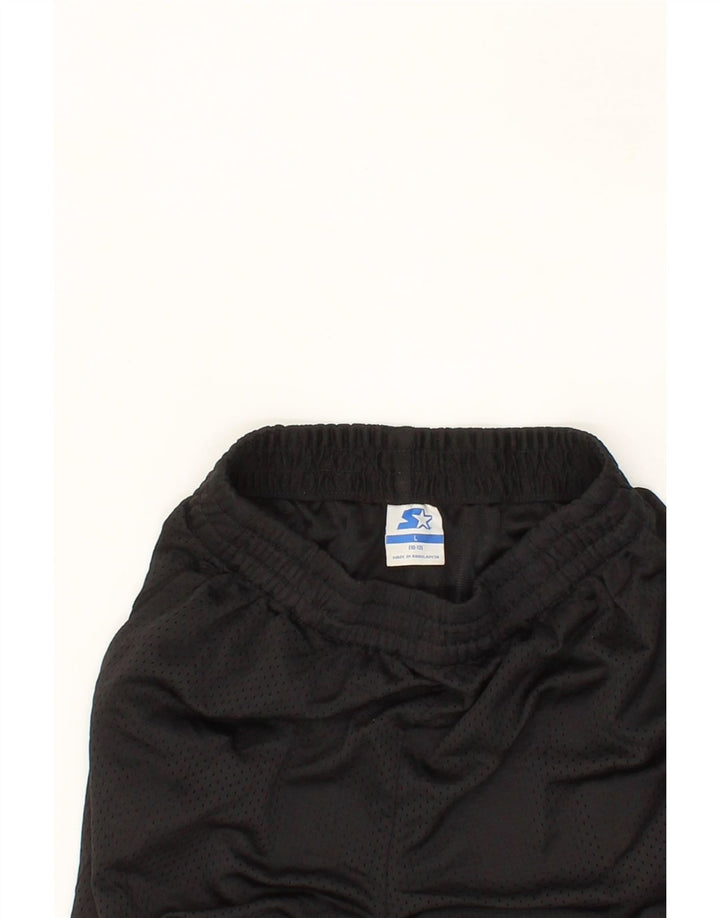STARTER Boys Bermuda Sport Shorts 10-11 Years Large Black Polyester Vintage Starter and Second-Hand Starter from Messina Hembry 