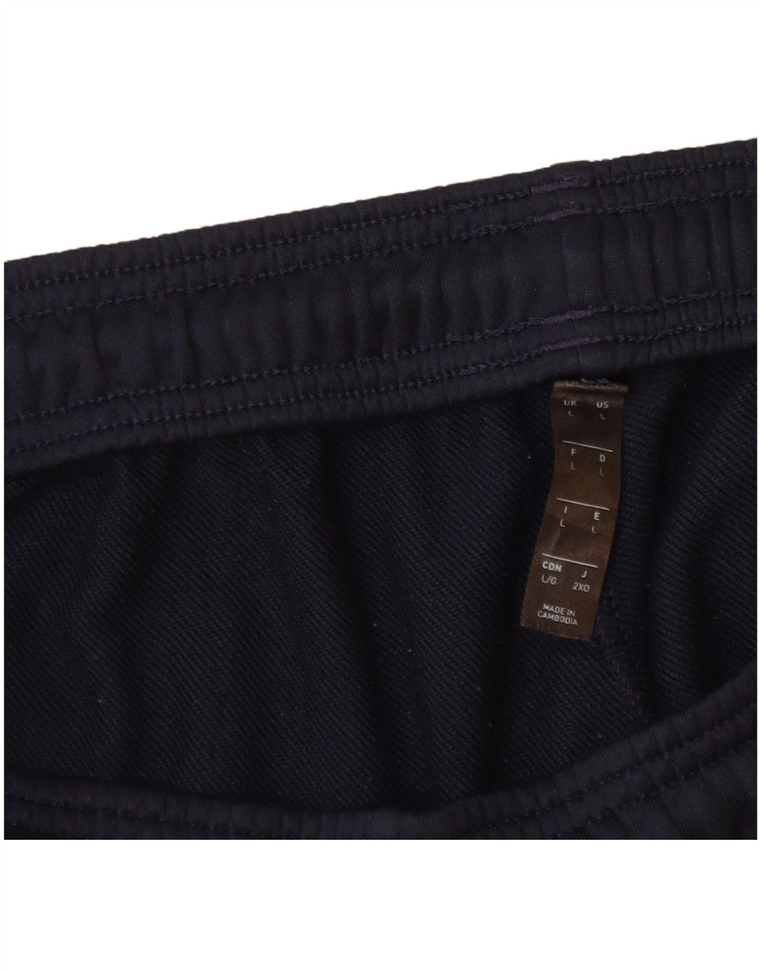 Adidas - Pantalón de chándal para hombre, talla grande, azul marino, color block, poliéster