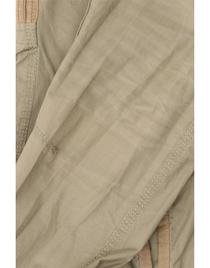 Superdry Parka con capucha para mujer, talla 40, algodón caqui mediano